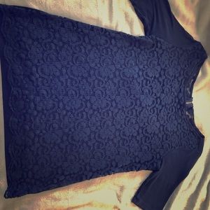 New York and Company Navy blouse